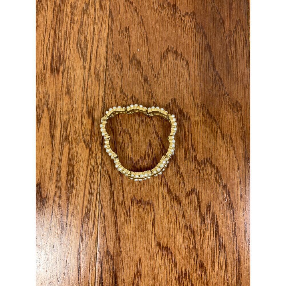 B14 Coro Faux Pearl Link Bracelet Audrey Hepburn Style Vintage Old Hollywood - Picture 7 of 12